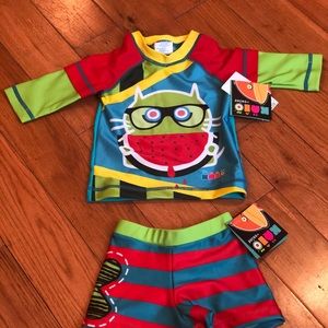 KRIO COLOR: LONG SLEEVE RASH GUARD SHIRT/BOTTOMS